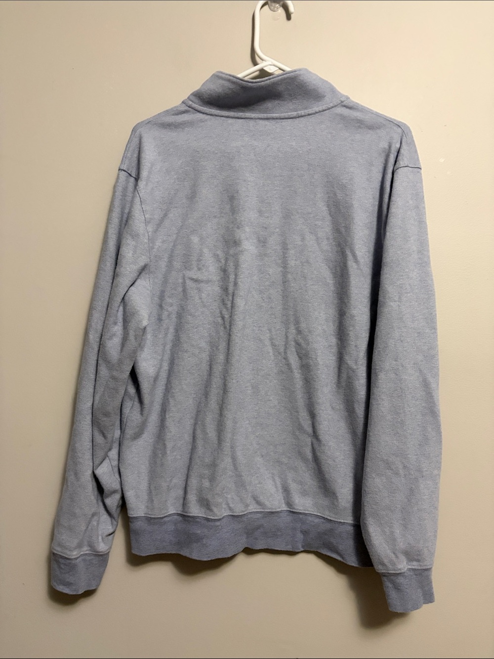 Brooks Brothers Light Blue Quarter-Zip Pullover Sweater Size Large - Picture 4 of 4